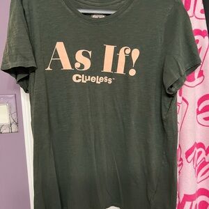 Green 'As If!' Clueless T-Shirt
